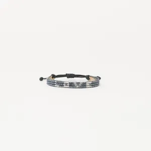 Skinny LOVE Bracelet - Gunmetal/Silver