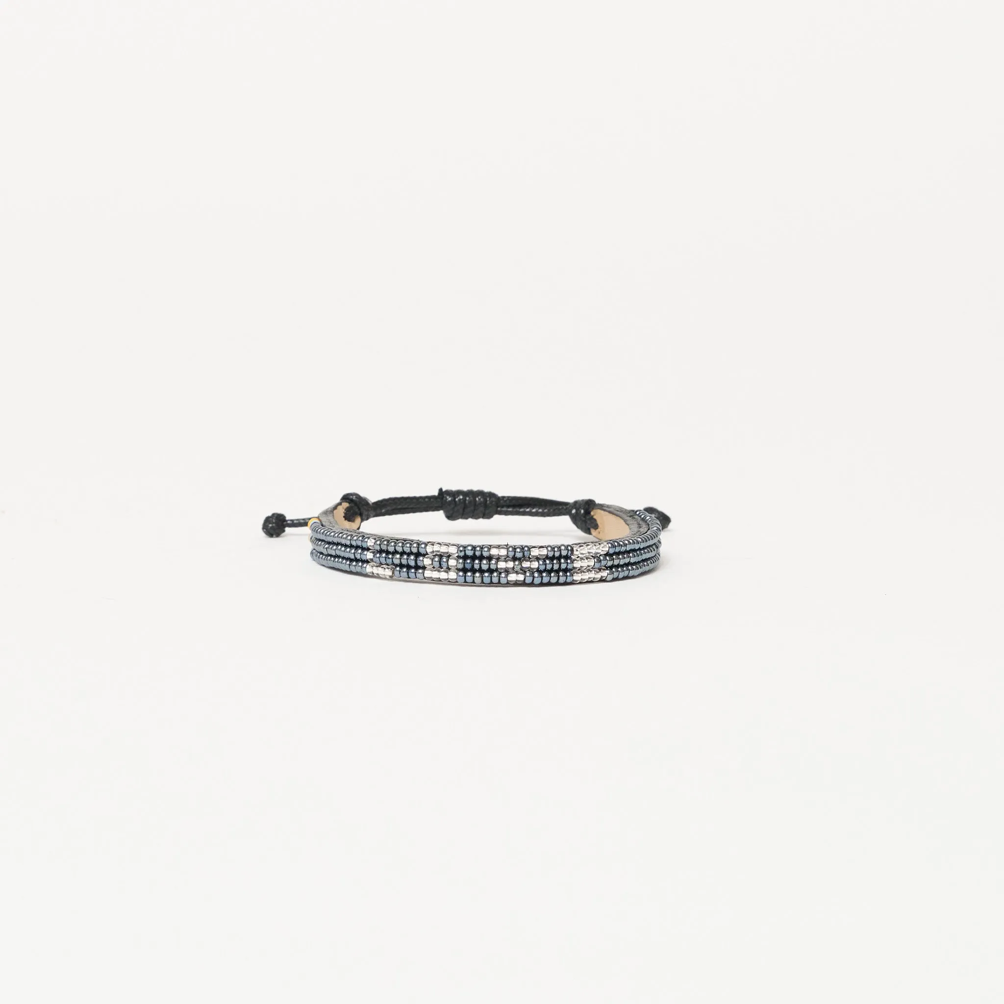 Skinny LOVE Bracelet - Gunmetal/Silver