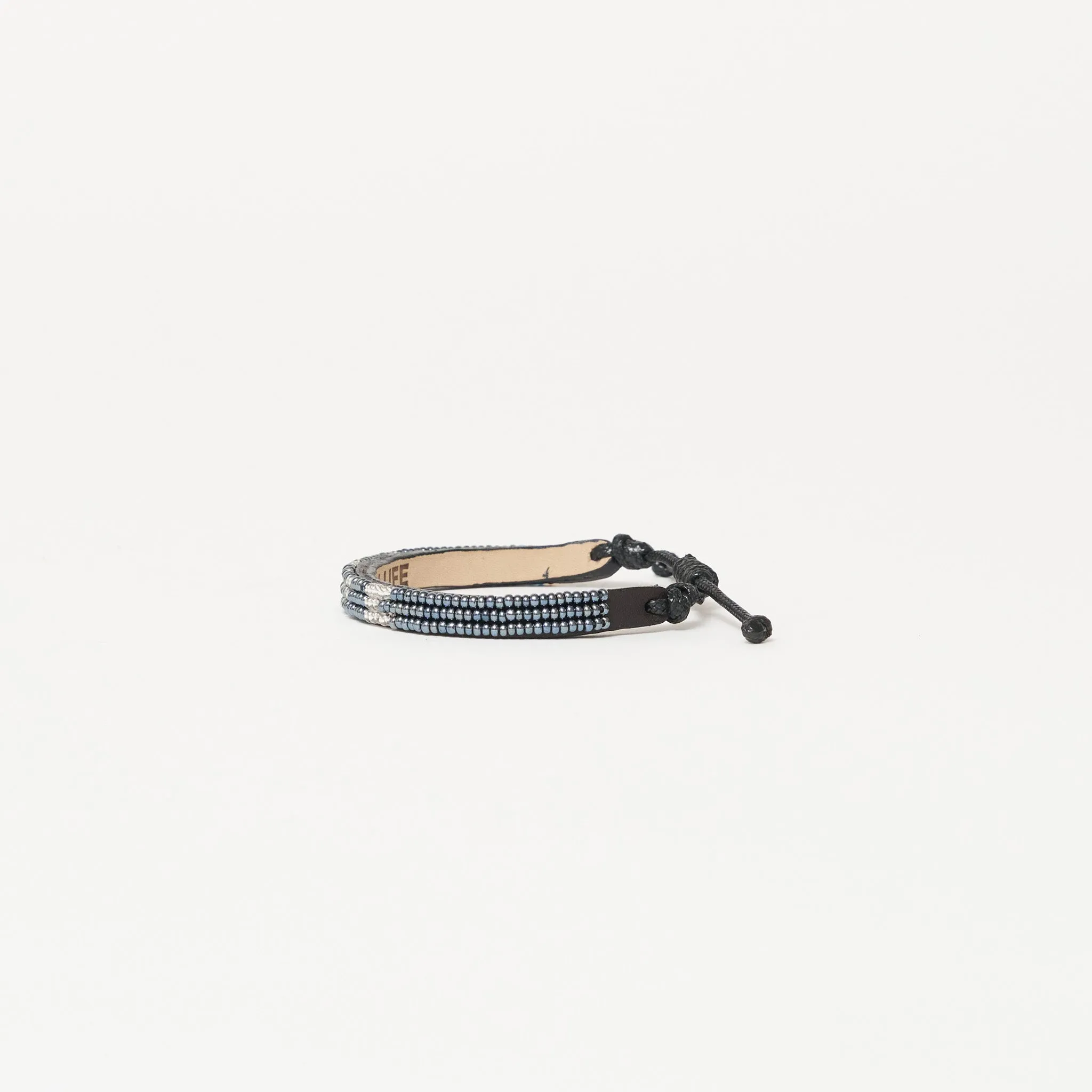 Skinny LOVE Bracelet - Gunmetal/Silver