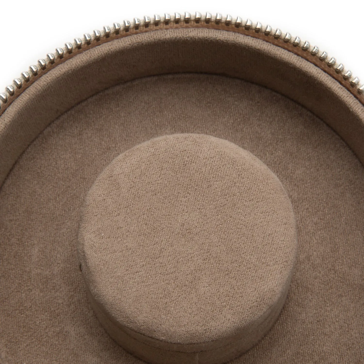Sophia Round Zip Case - Ivory