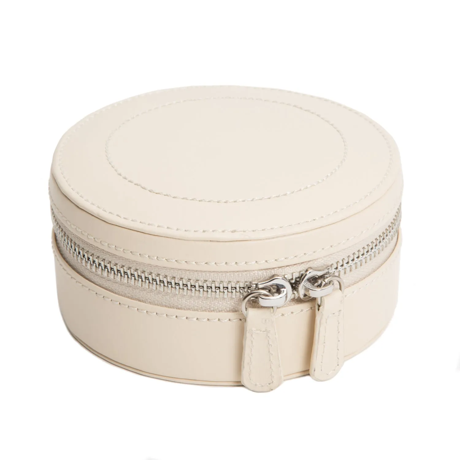 Sophia Round Zip Case - Ivory