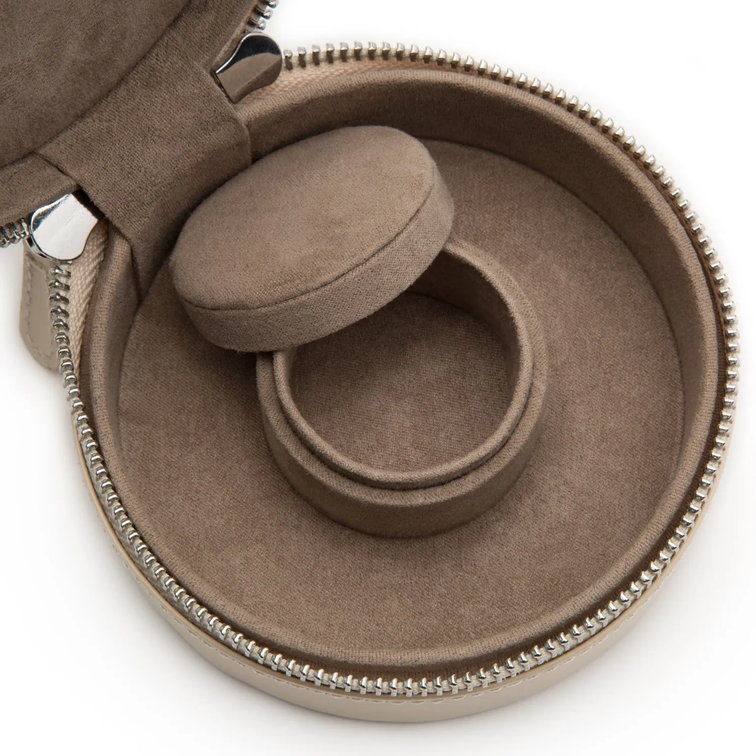 Sophia Round Zip Case - Ivory