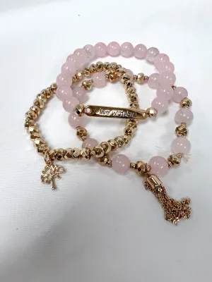 Soul Stacks Live With Love Beaded Stretch Bracelets