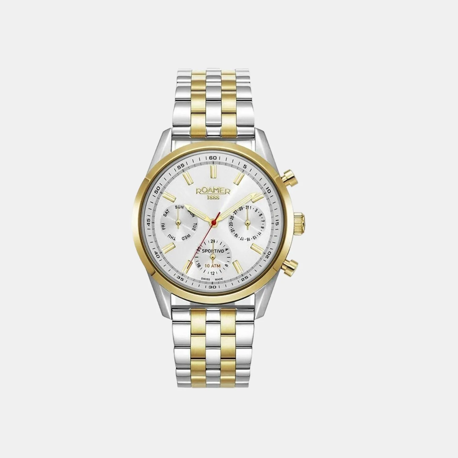Sportivo Limited Edition Men Quartz Silver Dial Multi-Function Stainless Steel Watch 856982 47 15 70