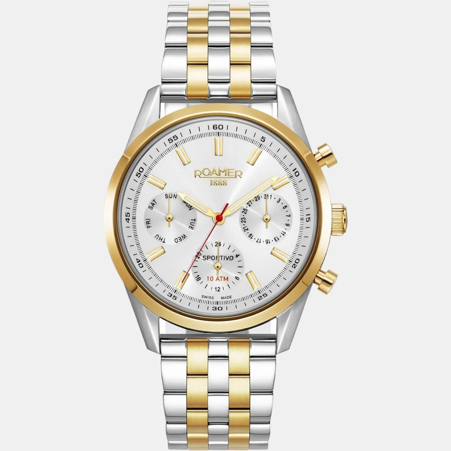 Sportivo Limited Edition Men Quartz Silver Dial Multi-Function Stainless Steel Watch 856982 47 15 70