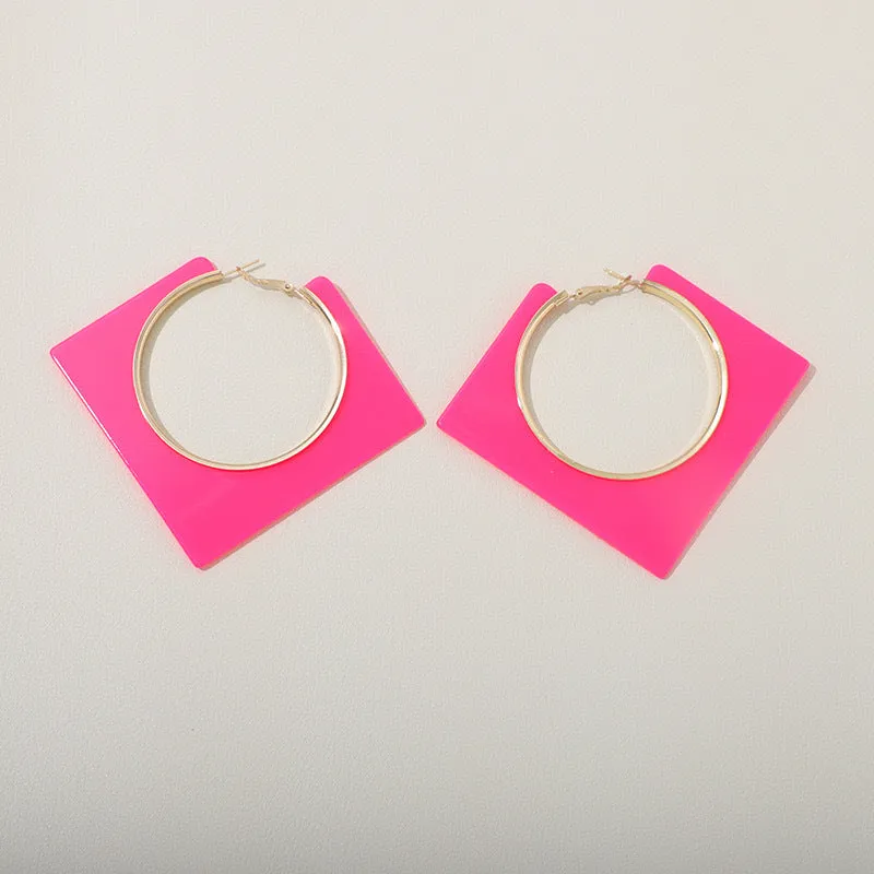 Square Hollow Earrings for Women