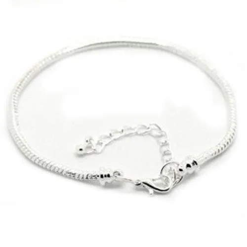Starter Master 7 Bracelet- Removable Lobster Clasp - Beads Won't Fall Off   2 Extension Chain