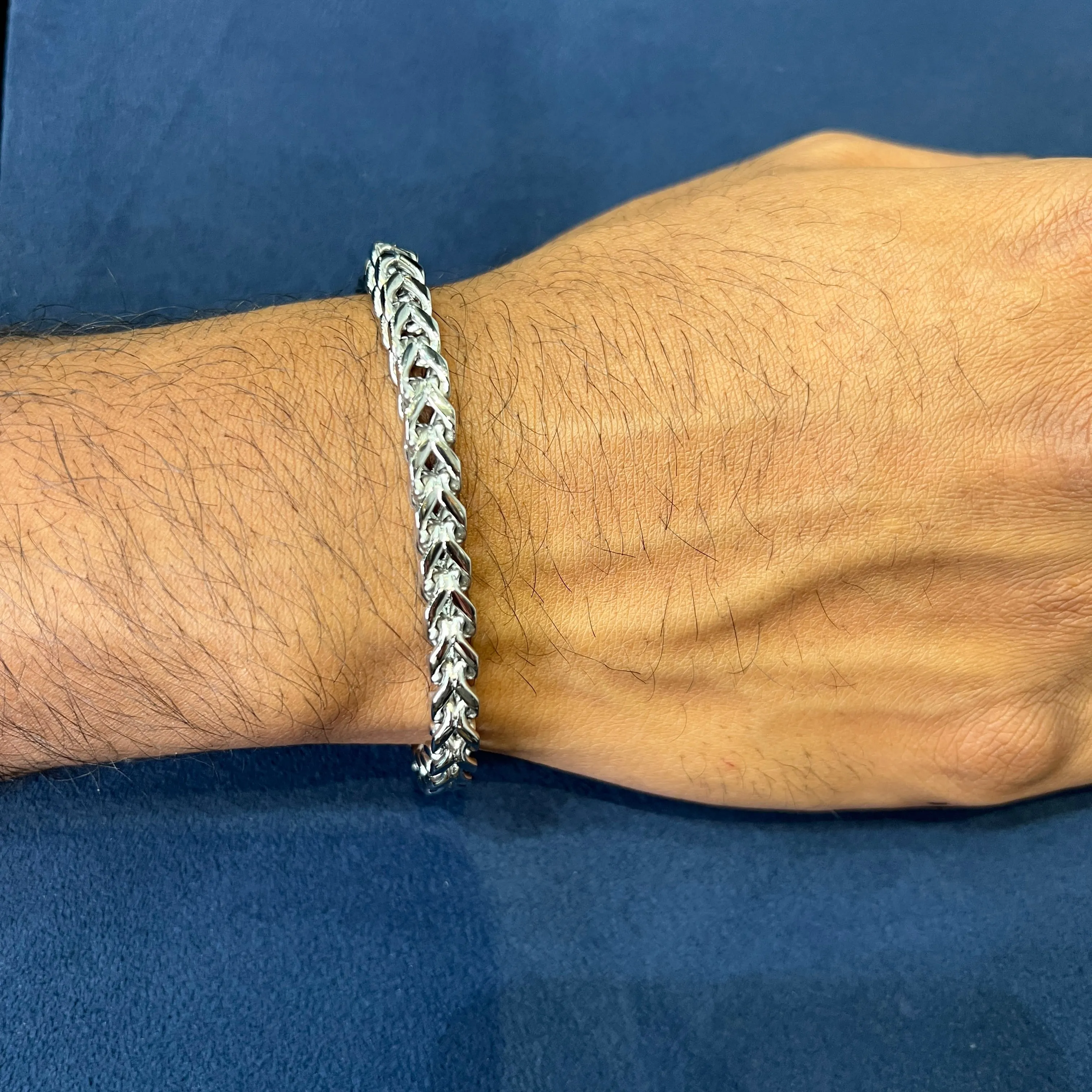 Steelx Stainless Steel (6mm) Franco Bracelet 9"