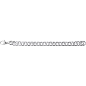 Sterling Silver 10mm Cable 8.5" Bracelet