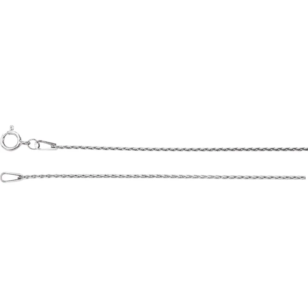 Sterling Silver .85mm Baby Wheat 7" Chain