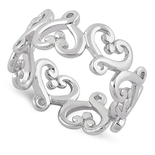 Sterling Silver Infinity Heart Ring