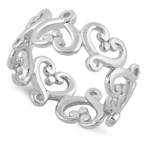 Sterling Silver Infinity Heart Ring