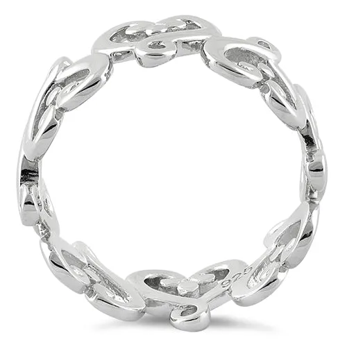 Sterling Silver Infinity Heart Ring