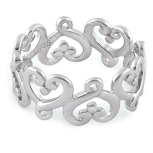 Sterling Silver Infinity Heart Ring