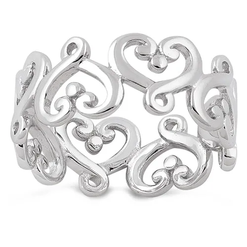 Sterling Silver Infinity Heart Ring