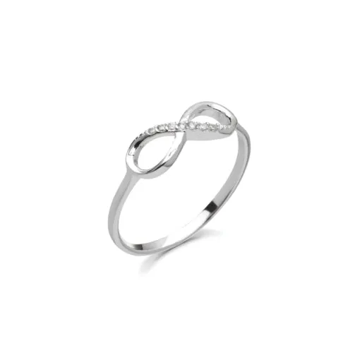 Sterling Silver Ring with Cubic Zirconia's