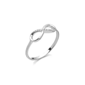 Sterling Silver Ring with Cubic Zirconia's