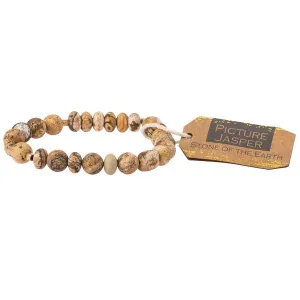 Stone Stacking Bracelet: Picture Jasper