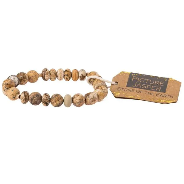 Stone Stacking Bracelet: Picture Jasper