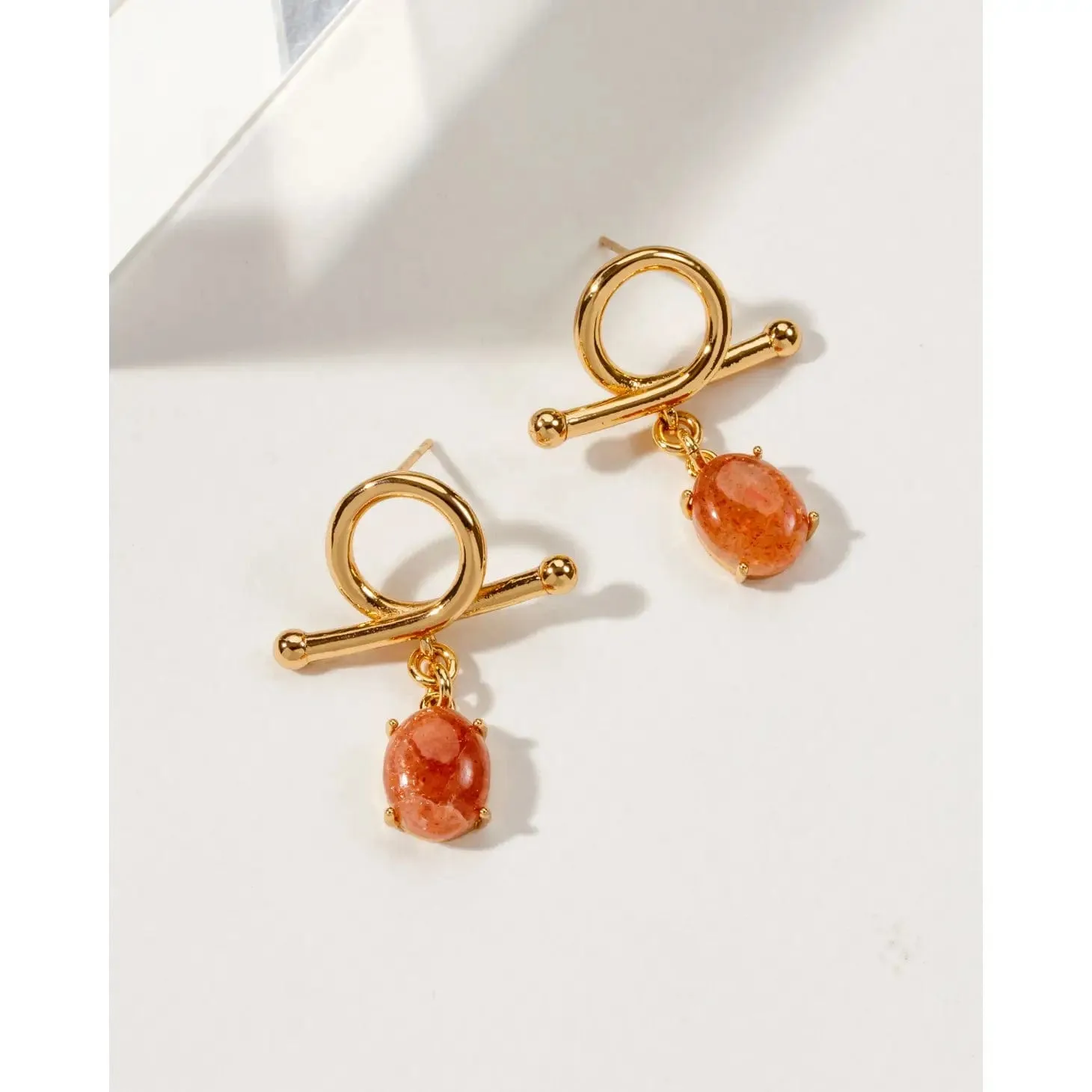 Suffolk Street Sunstone Earrings