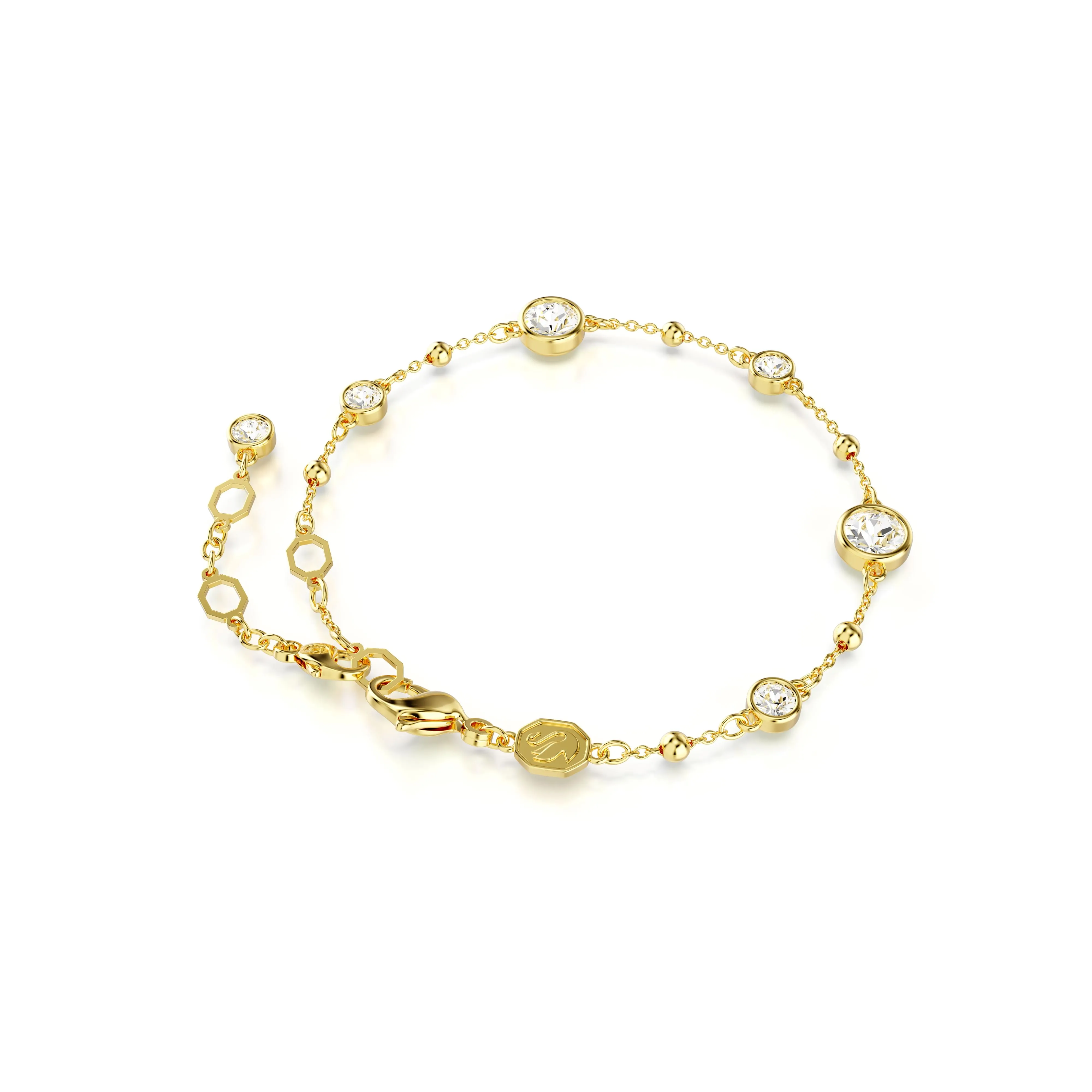 Swarovski Gold Tone Imber Round Cut Bracelet