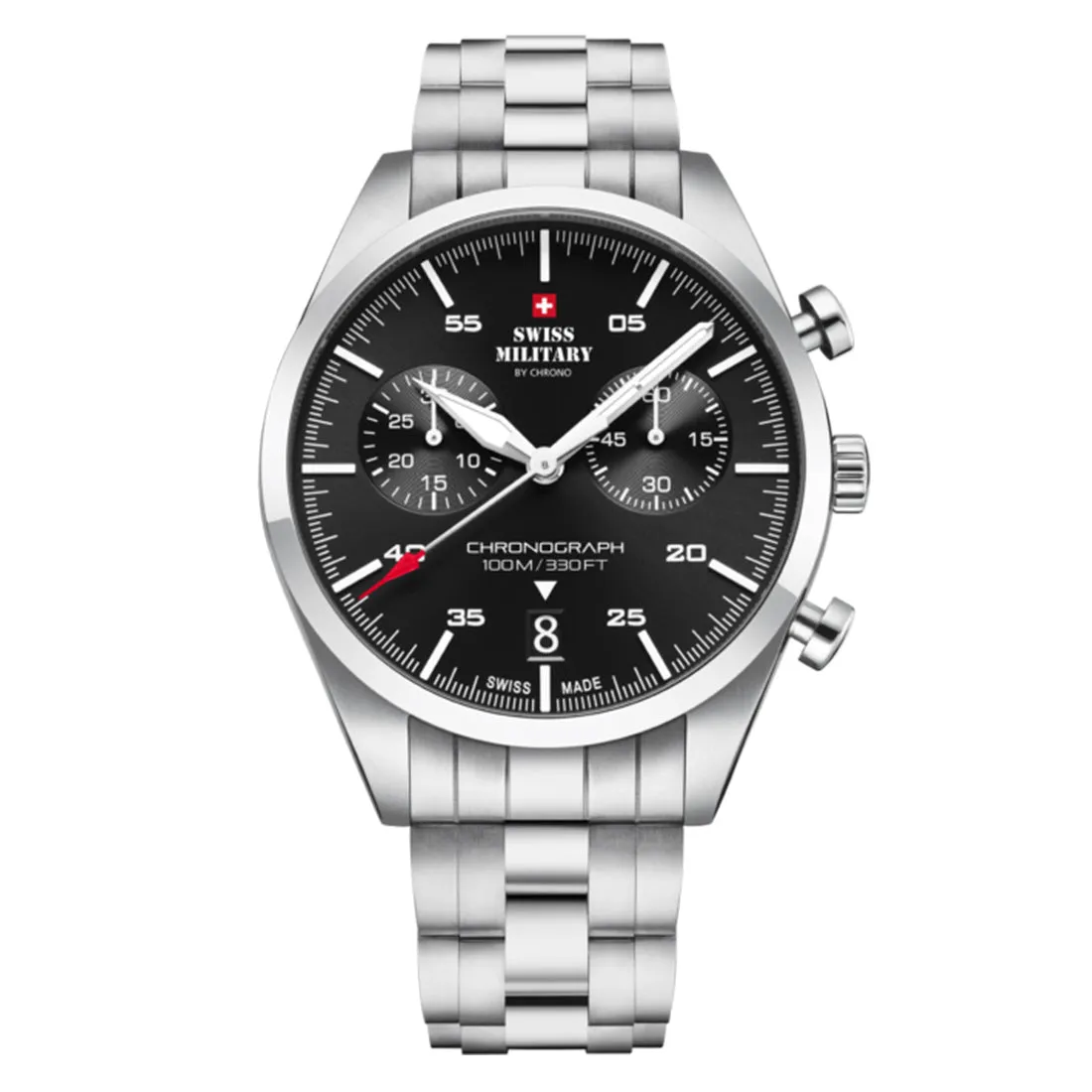 Swiss Military by Chrono black Dial Swiss Made Watch for Gents - SM34090.01