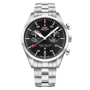 Swiss Military by Chrono black Dial Swiss Made Watch for Gents - SM34090.01