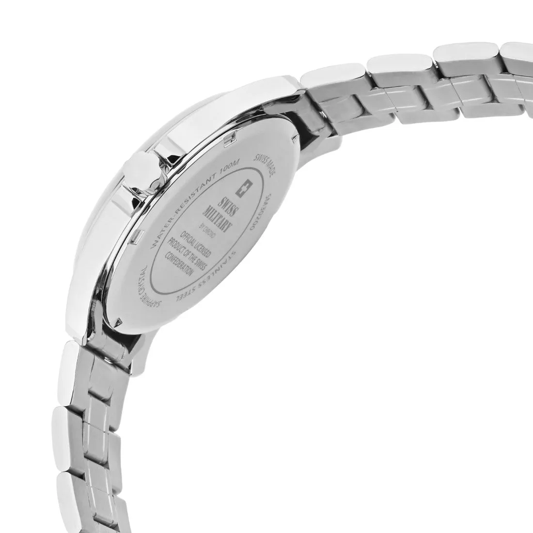 Swiss Military by Chrono Swiss Made Analog Watch White Dial for Men's - SM34083.02