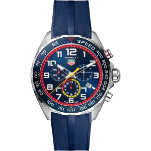 Tag Heuer Formula 1 Blue Rubber Strap Blue Dial Chronograph Quartz Watch for Gents - CAZ101AL.FT8052