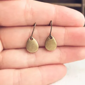 Teardrop Earrings in Bronze