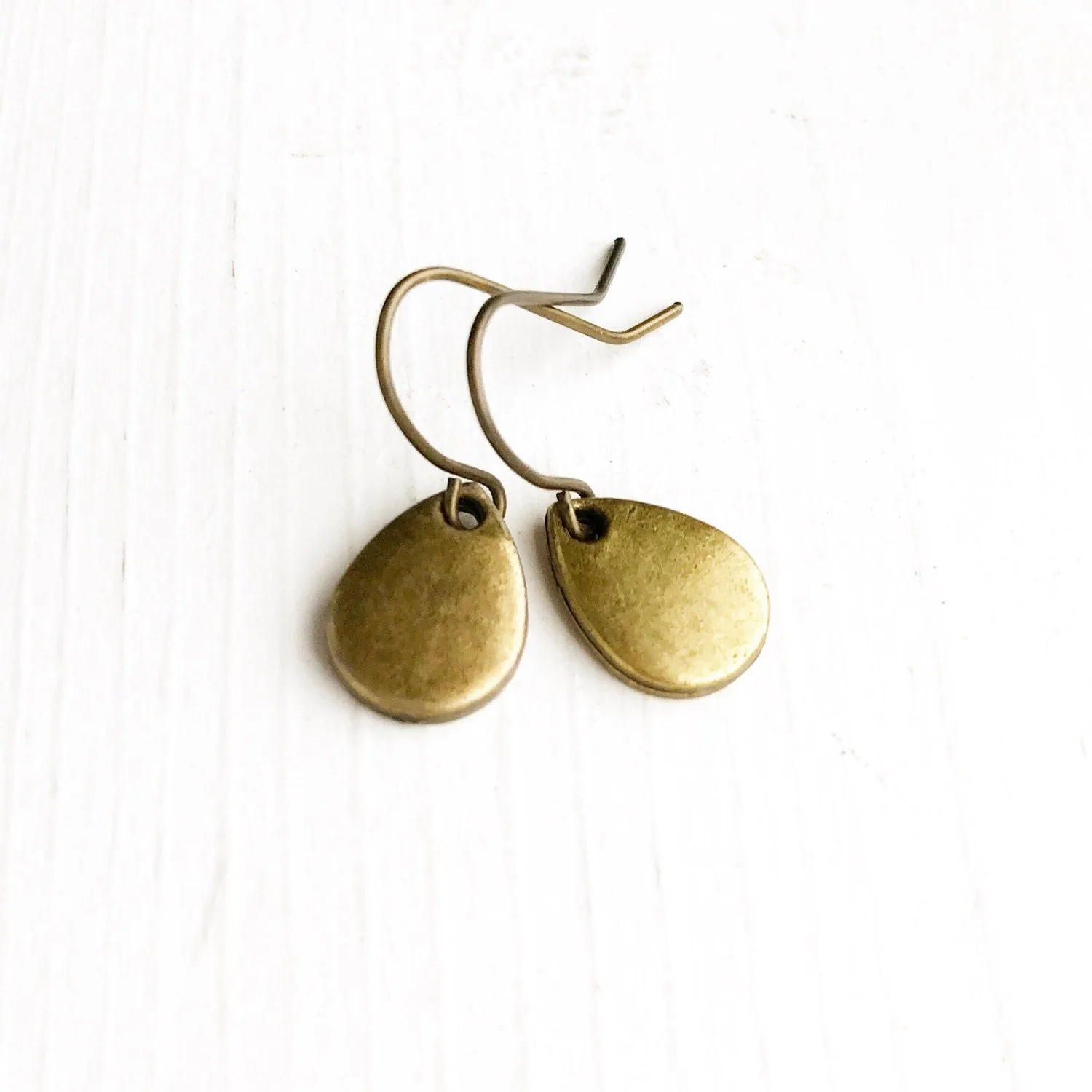 Teardrop Earrings in Bronze