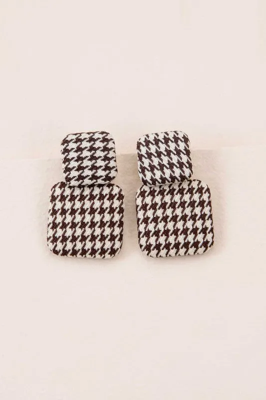 Textile Drop Earrings