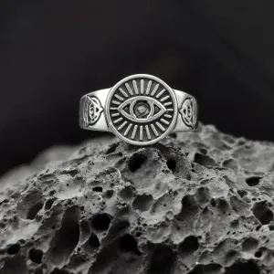 The Eye Of Infinity: Handcrafted Gothic Ring