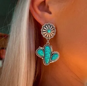 The Talacoma cactus earrings