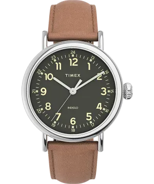 Timex Standard 40mm Leather Strap Watch TW2V27700