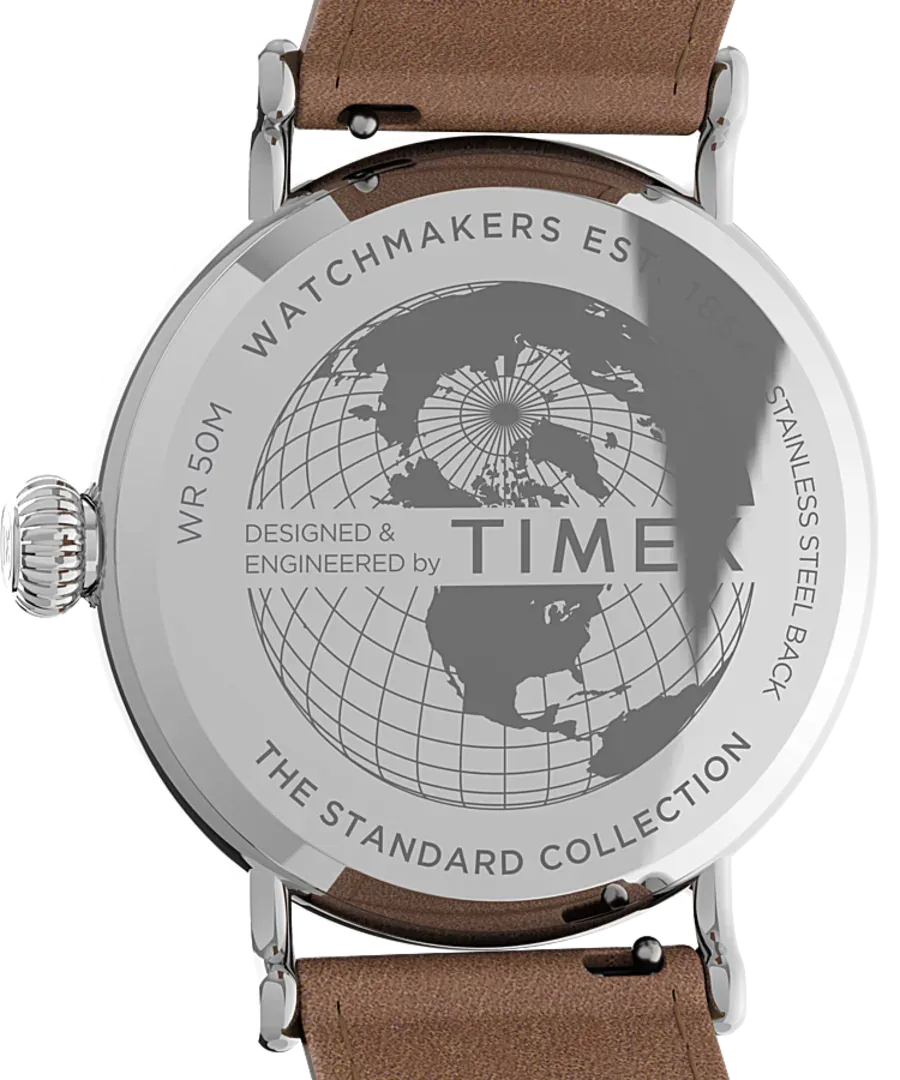 Timex Standard 40mm Leather Strap Watch TW2V27700