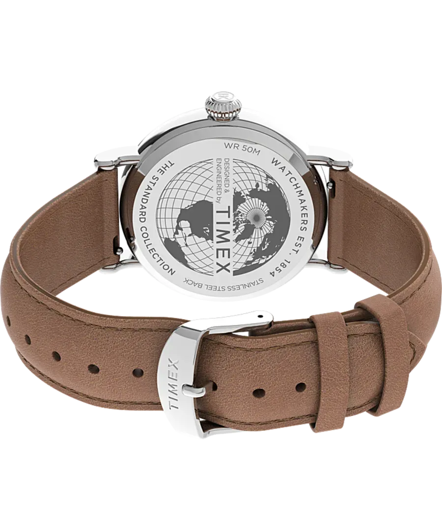 Timex Standard 40mm Leather Strap Watch TW2V27700