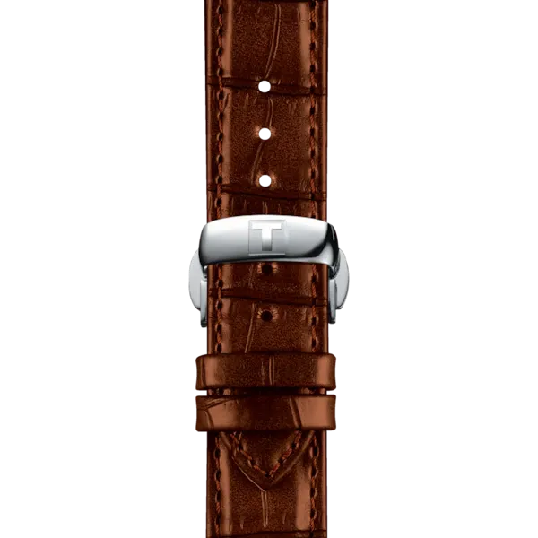 Tissot Le Locle Powermatic 80 Open Heart on Brown Leather