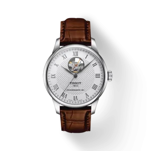 Tissot Le Locle Powermatic 80 Open Heart on Brown Leather
