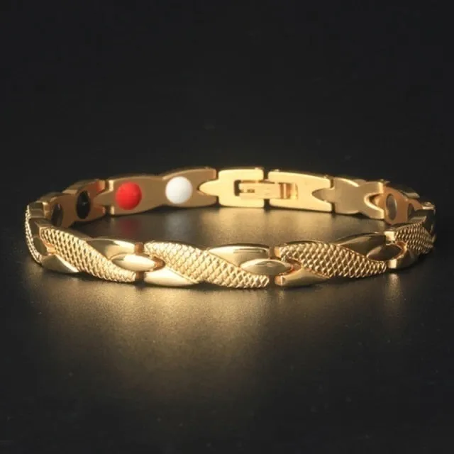 Trendy Interlocked Fashion Hologram Bracelets