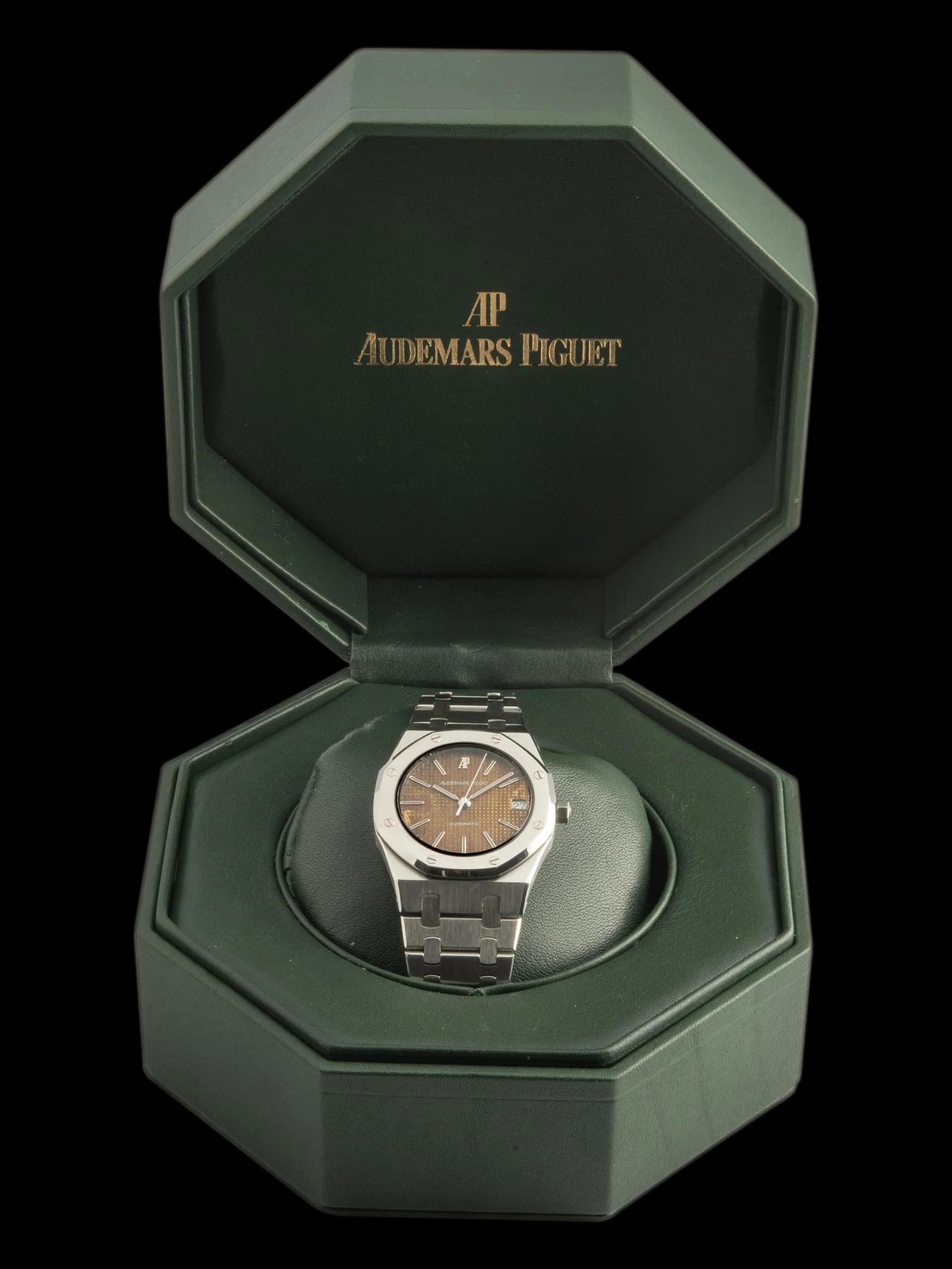 Tropical 1980s Audemars Piguet Royal Oak (Ref. 4100ST) W/ 2021 Service Papers