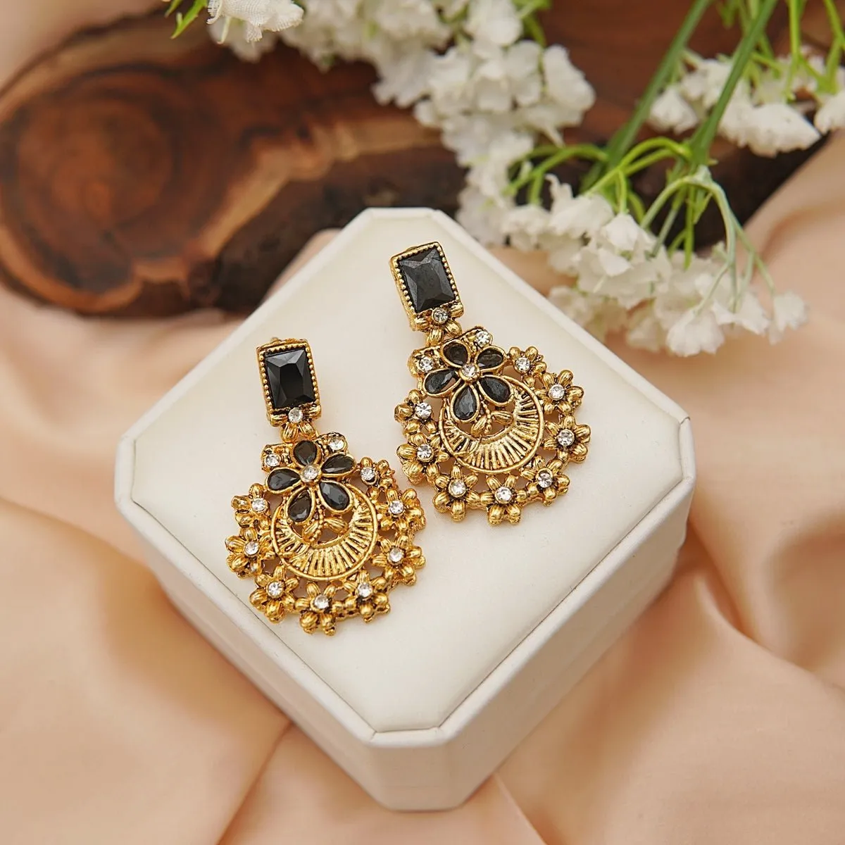 Turkish Copper Gold Earrings