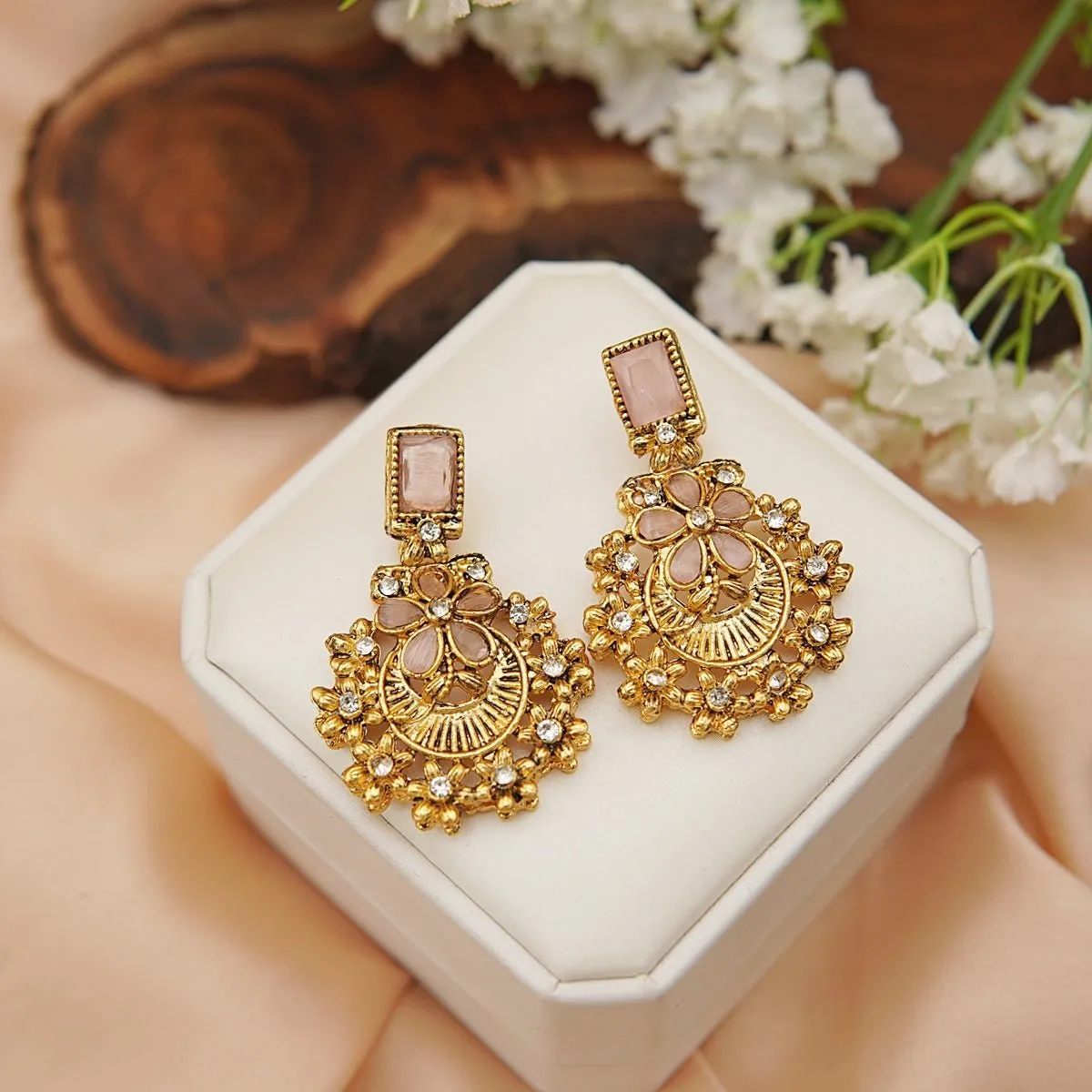 Turkish Copper Gold Earrings