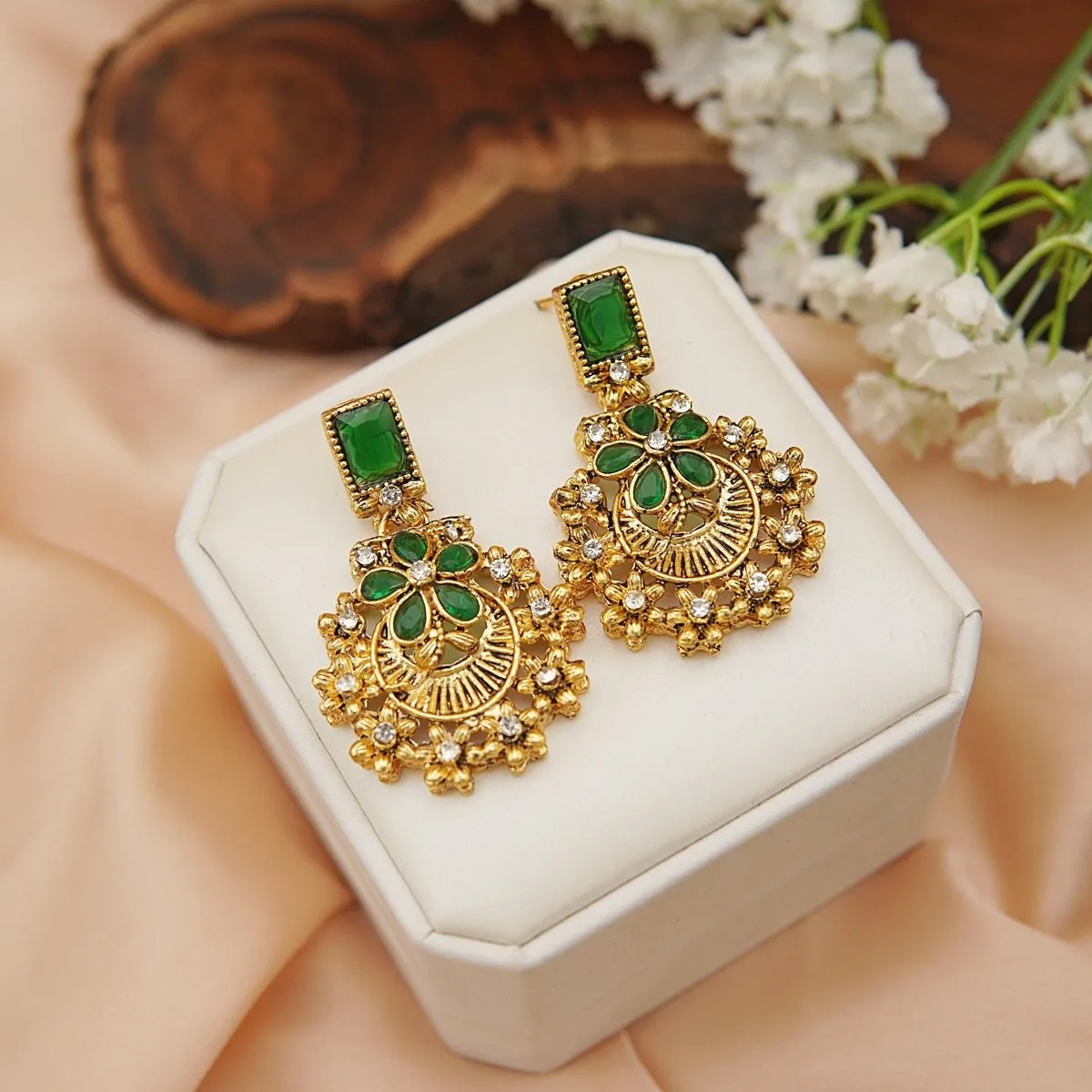Turkish Copper Gold Earrings