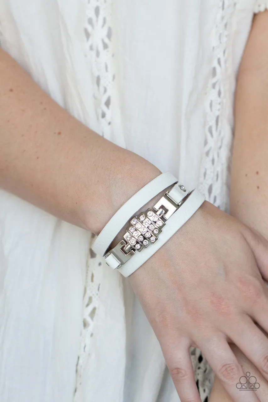 Ultra Urban White Paparazzi Bracelet