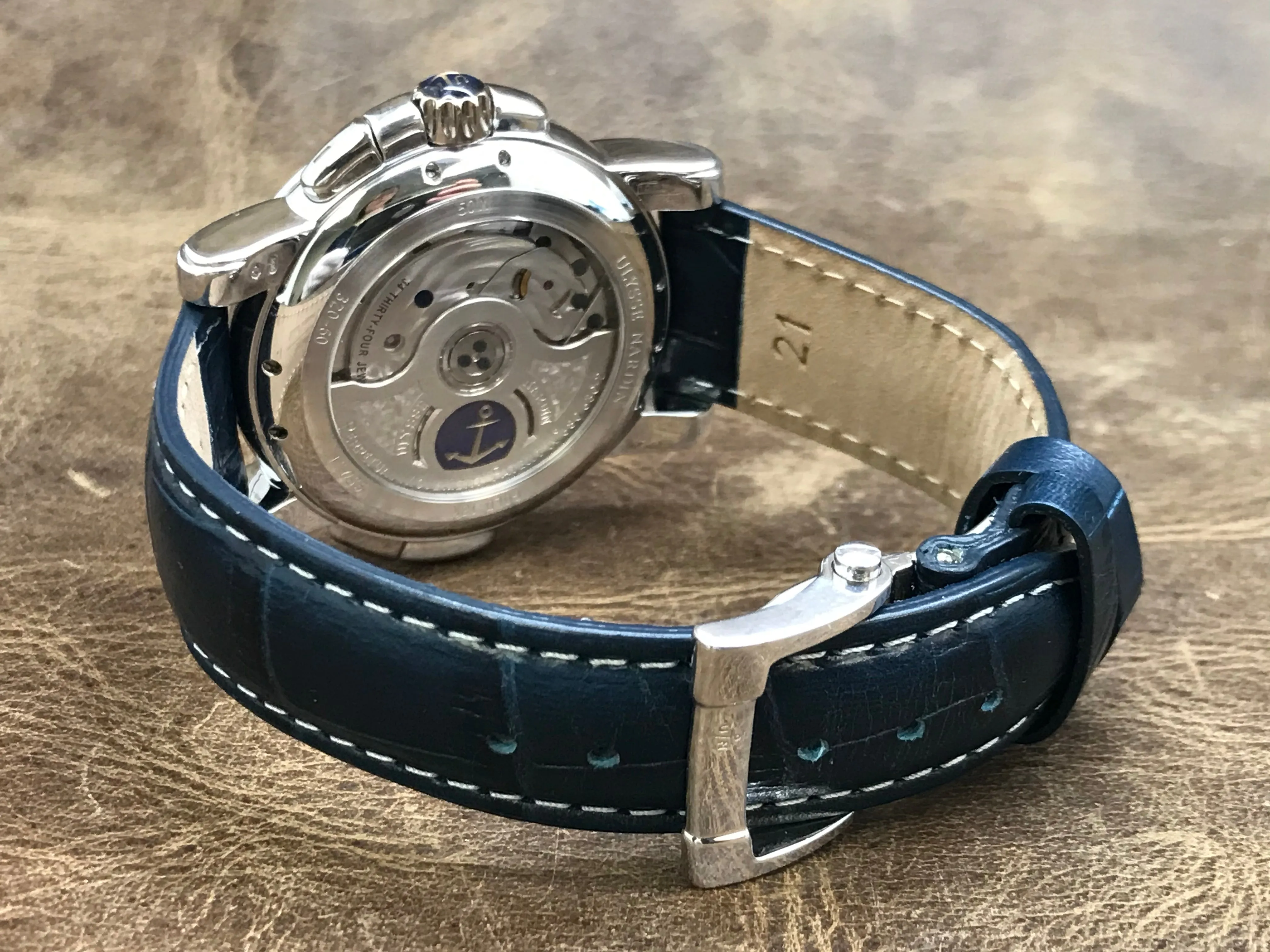 Ulysse Nardin GMT Perpetual 320-60 Silver Dial Automatic Men's Watch