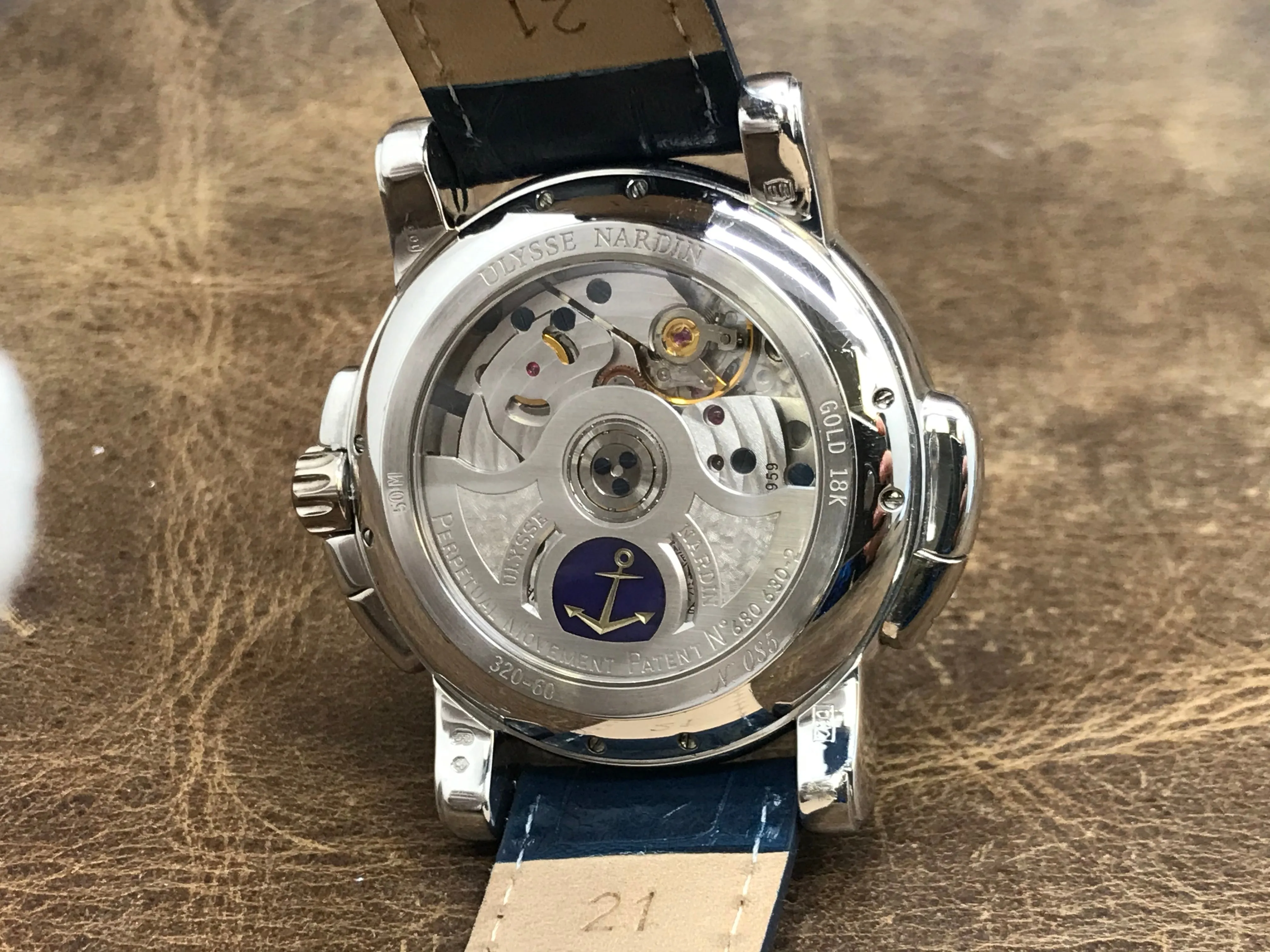 Ulysse Nardin GMT Perpetual 320-60 Silver Dial Automatic Men's Watch