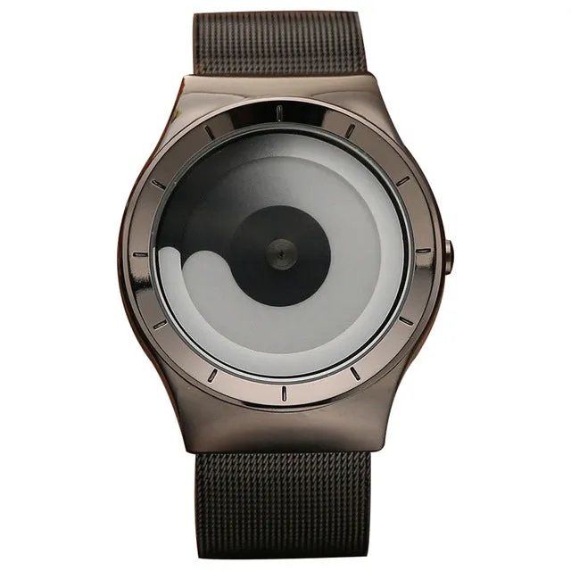 Unique Design Couple Watch Turntable Minimalist Creative Watches