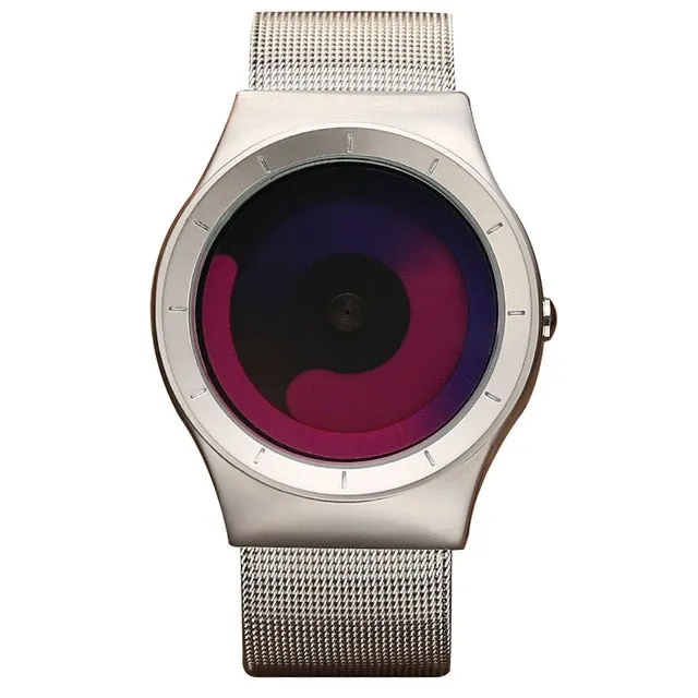 Unique Design Couple Watch Turntable Minimalist Creative Watches