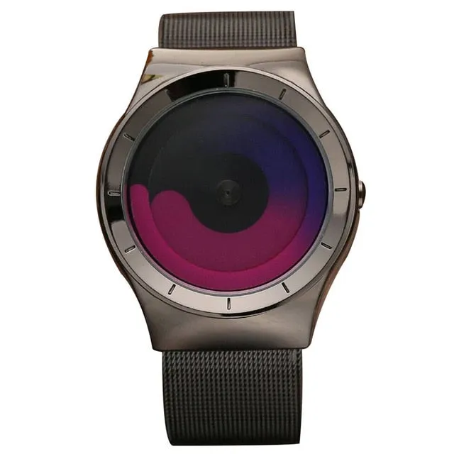 Unique Design Couple Watch Turntable Minimalist Creative Watches